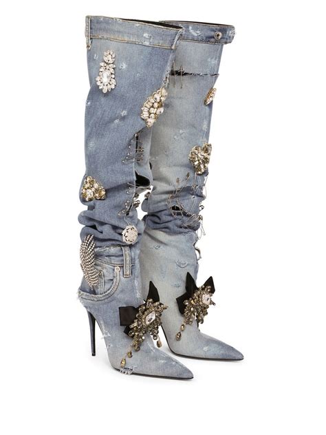 dolce gabbana boots savannah|dolce and gabbana rhinestone boots.